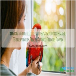 signs your bird trusts you