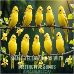 Small Yellow Birds With Distinctive Songs