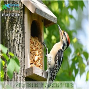 Suet Feeder Placement Tips