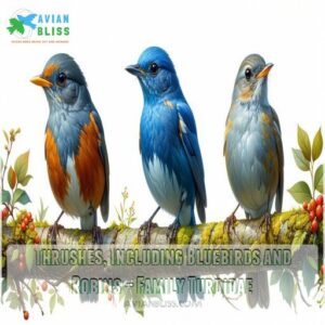 Thrushes, Including Bluebirds and Robins – Family Turdidae