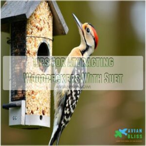 Tips for Attracting Woodpeckers With Suet