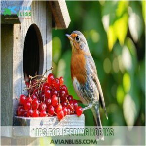 Tips for Feeding Robins