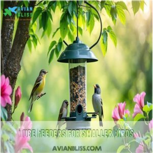 Tube Feeders for Smaller Birds