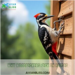 Why Woodpeckers Peck on Houses