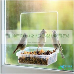 Window Feeders for Close-Up Views