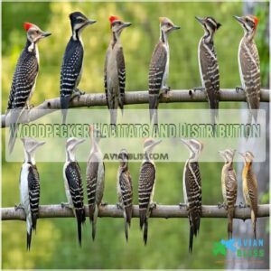 Woodpecker Habitats and Distribution