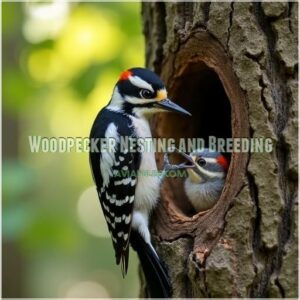 Woodpecker Nesting and Breeding