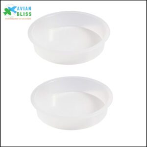 2pcs Plastic Round Bird Feeders