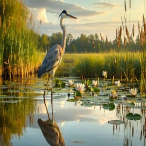 Advantages of Long Legs in Marsh Birds