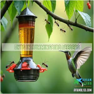 Ants in Hummingbird Feeders