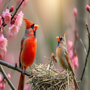 Behavioral Contrasts: Male and Female Cardinals