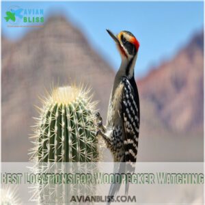 Best Locations for Woodpecker Watching