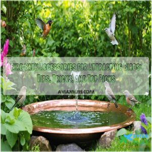 bird bath accessories for attracting birds