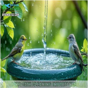 Bird Bath Cleaning Importance