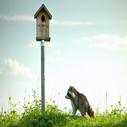 bird house pole predator guard