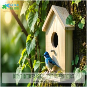 Bird House Size and Entrance