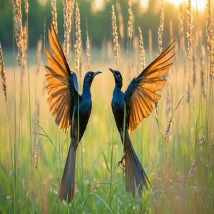 birds with long tail feathers