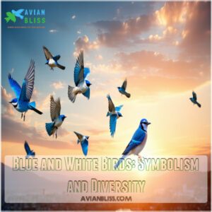 Blue and White Birds: Symbolism and Diversity