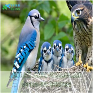 Blue Jay Family Dynamics and Aggressive Behavior