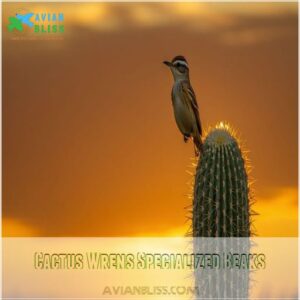 Cactus Wrens Specialized Beaks