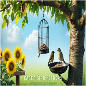 Caged Bird Feeders