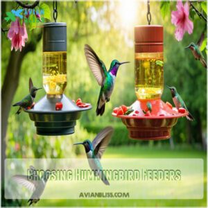 Choosing Hummingbird Feeders