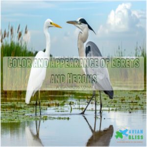 Color and Appearance of Egrets and Herons