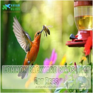 Common Backyard Birds That Eat Bees