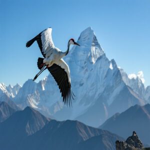 Common Crane at 33,000 Feet