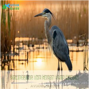 Comparing The Great Blue Heron