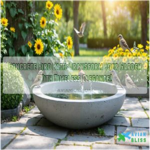 concrete bird bath for garden