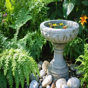 concrete bird bath pedestal for stability