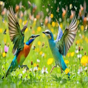 Courtship Displays and Flocking Behaviors