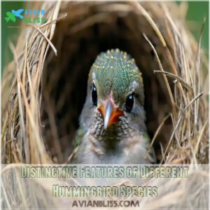 Distinctive Features of Different Hummingbird Species