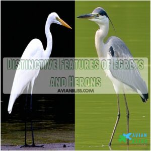 Distinctive Features of Egrets and Herons