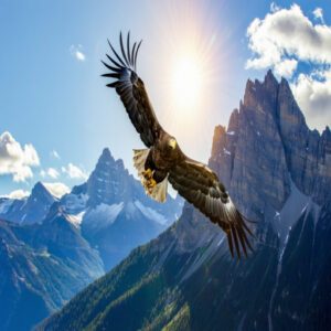 Eagles and Hawks Soaring Above 10,000 Feet