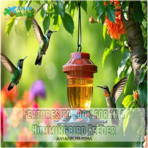 Features to Look for in a Hummingbird Feeder