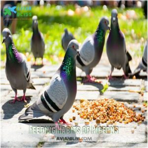 Feeding Habits of Pigeons