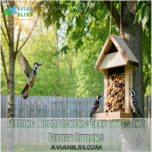 Feeding Woodpeckers: Seed Types and Feeder Options