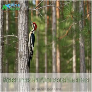 Forest Types and Woodpecker Habitats