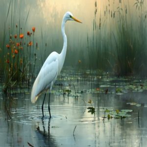 Great Egret Diet and Foraging