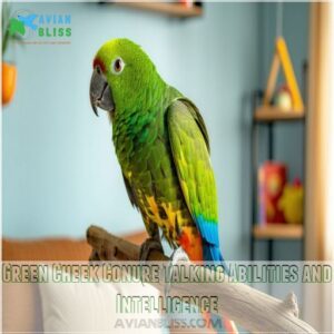 Green Cheek Conure Talking Abilities and Intelligence