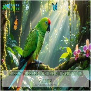 Green-Cheeked Conure Conservation Status