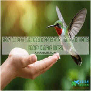 how to get a hummingbird to land on your hand