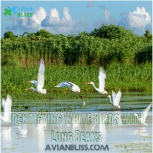 Identifying White Birds With Long Beaks