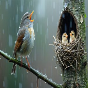 Impact of Rain on Bird Feeding