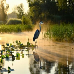 Importance of Wetlands for Birds Like Herons