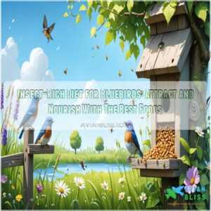 insect based bird food for bluebirds attracting