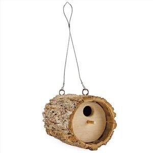 Log-Shaped Birdhouse, Rustic Bird House