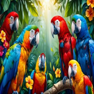 Macaws and Parrot Varieties